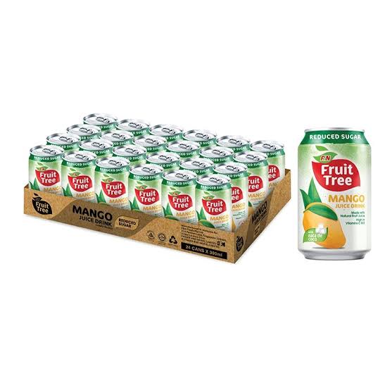 F&N Fruit Tree Mango with Nata De Coco 300ml x 12