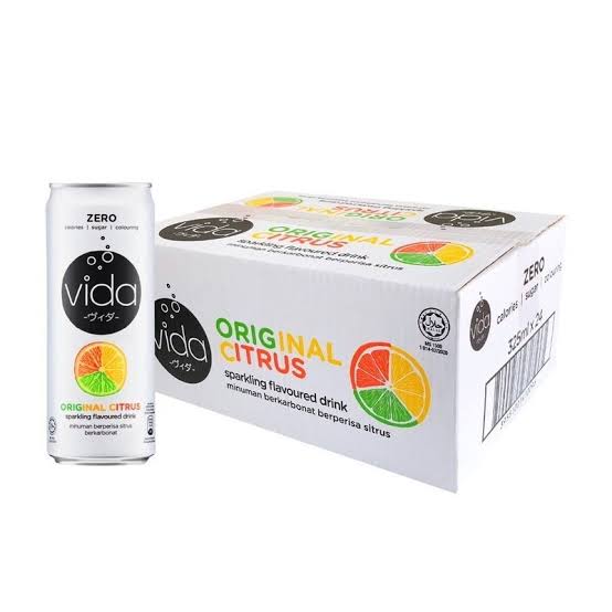 Vida Zero Can Drink Citrus Flavour 325mL x 24