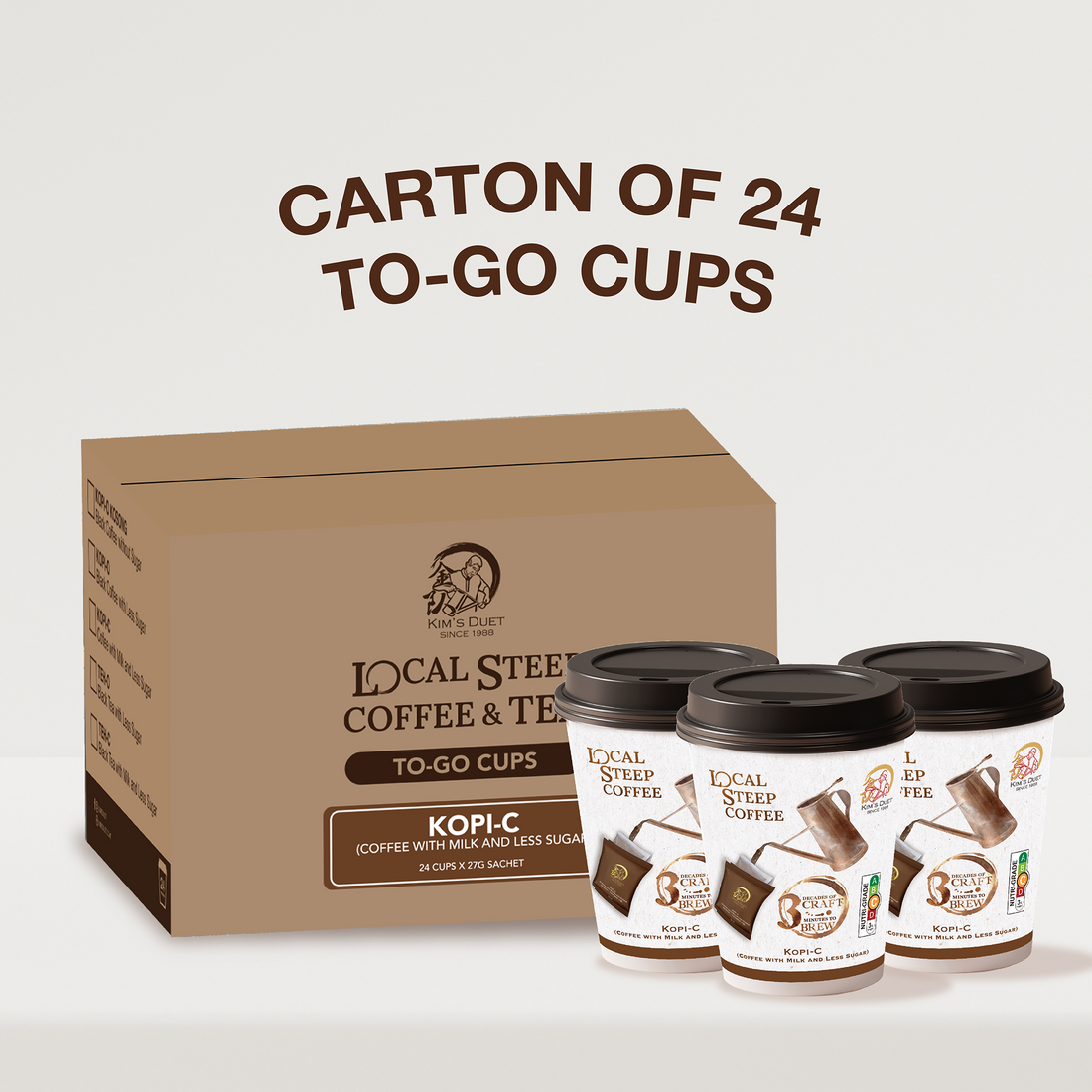 Kim's Duet Kopi-C To Go Cup (24pk)