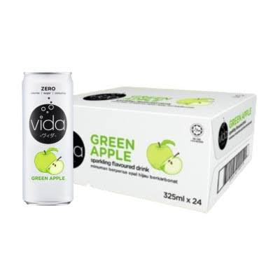 Vida Zero Can Drink Green Apple Flavour 325mL x 24