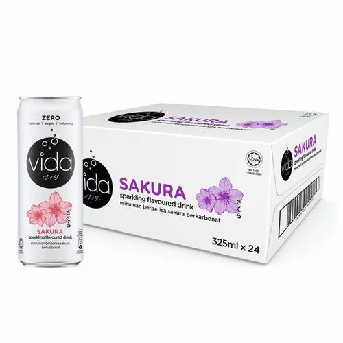 Vida Zero Can Drink Sakura Flavour 325mL x 24