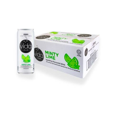 Vida Zero Can Drink Lime Flavour 325mL x 24