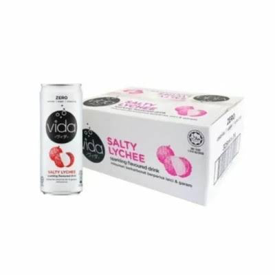 Vida Zero Can Drink Salted Lychee Flavour 325mL x 24