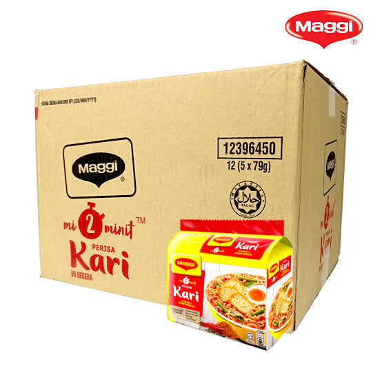 Maggi Noodle Curry 79g x 5's x 12