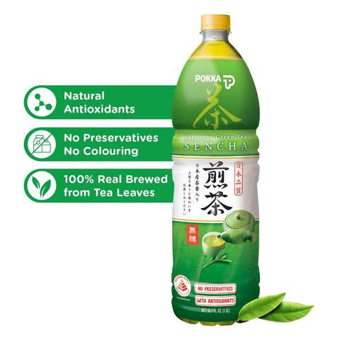 Pokka Sencha Green Tea 1.5L x 12