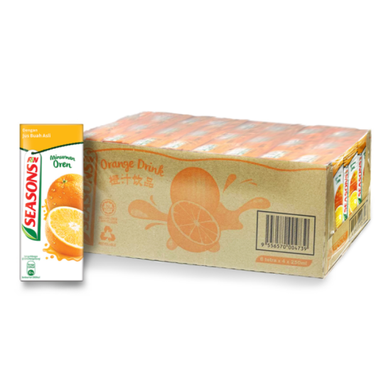 F&N Seasons Orange 250mL x 6 x 4