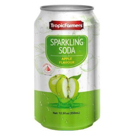 TropicFarmers Sparkling Soda (GREEN APPLE) 350mL x 24