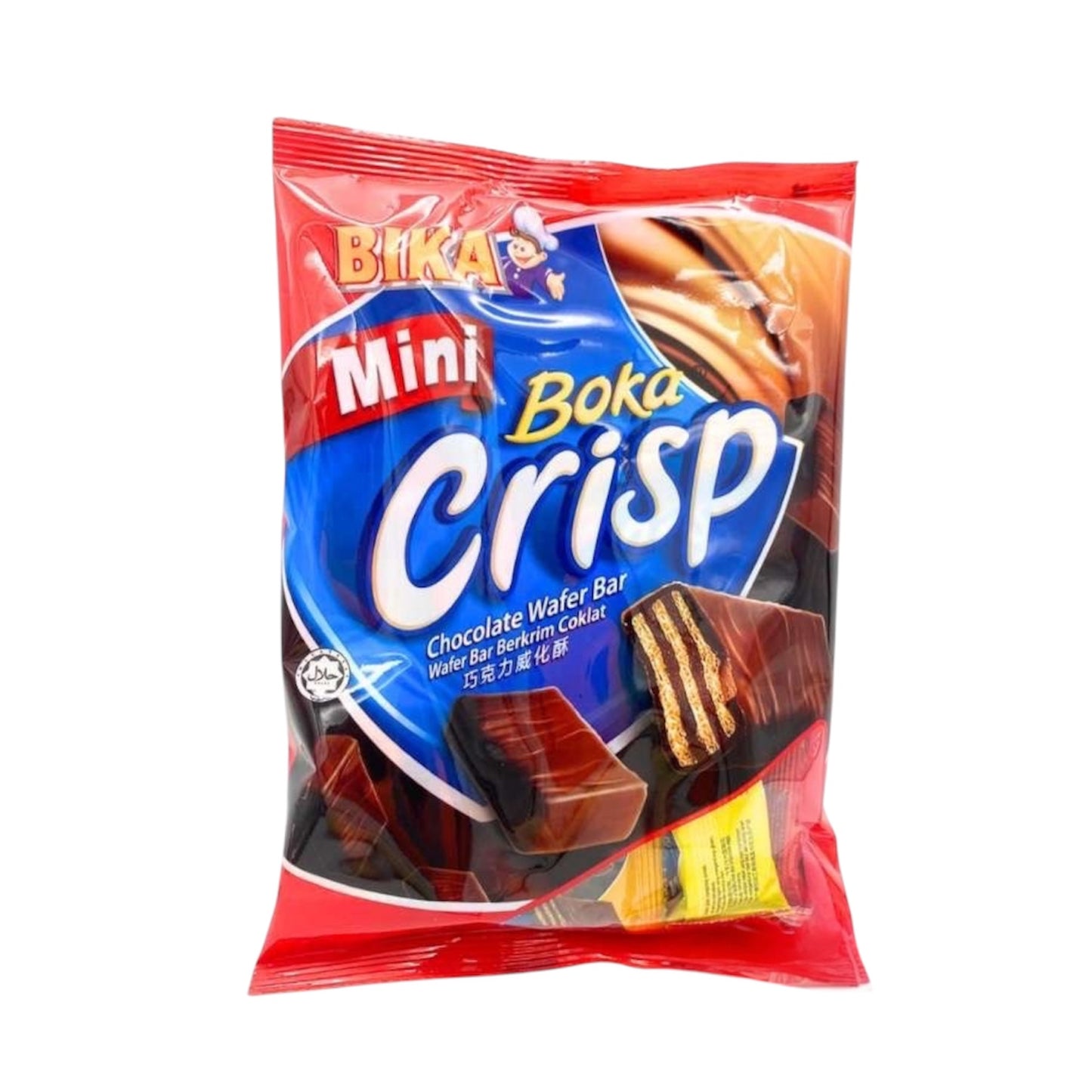 Bika Mini Crisp Chocolate Wafer Bar (BOKA) 90g x 24