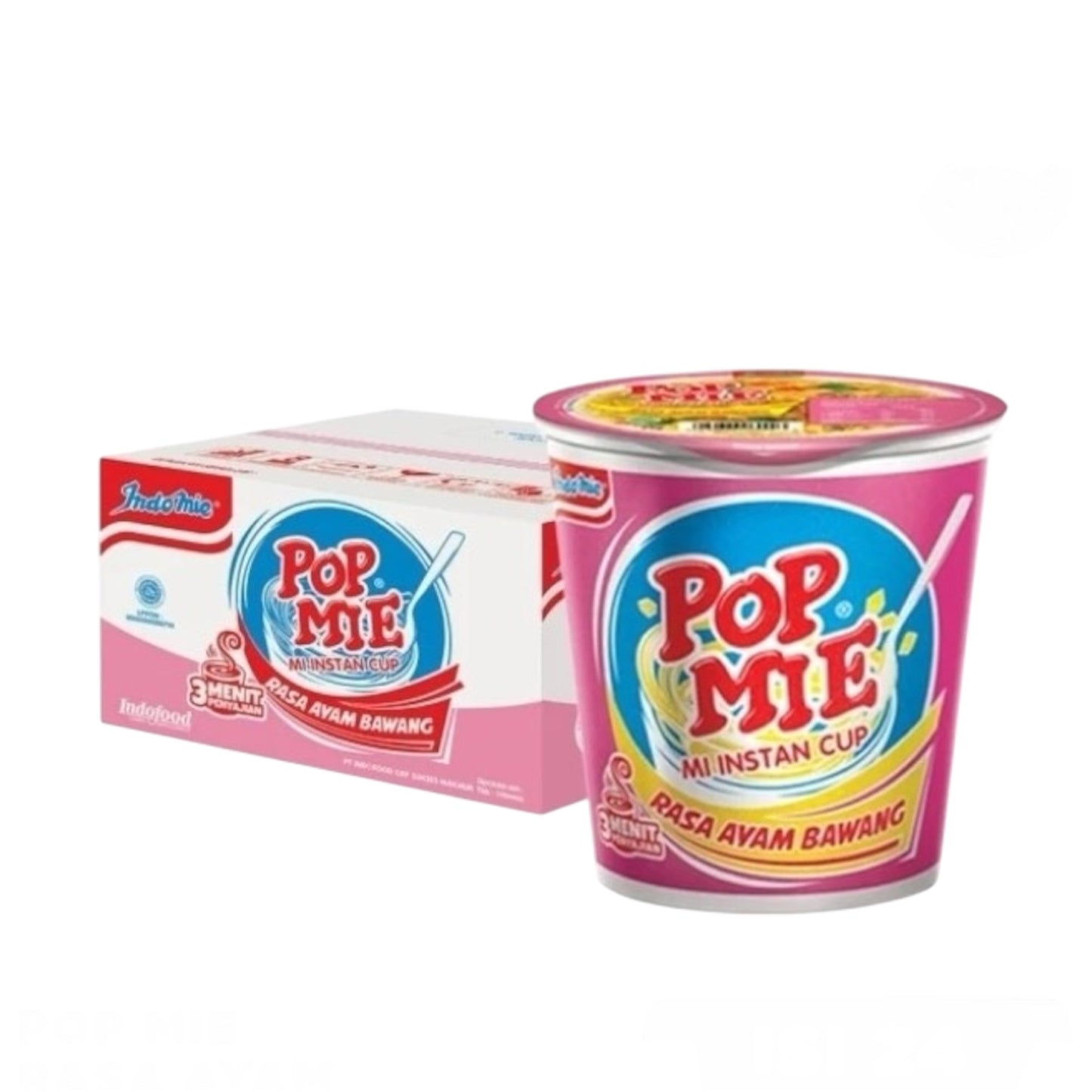 INDOMIE POP MIE AYAM BAWANG 75G X 24