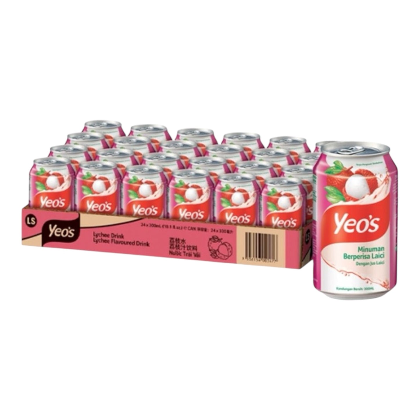 Yeo's Lychee Drink 300mL x 24
