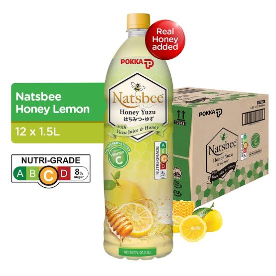 Pokka Natsbee Honey Yuzu 1.5L x 12