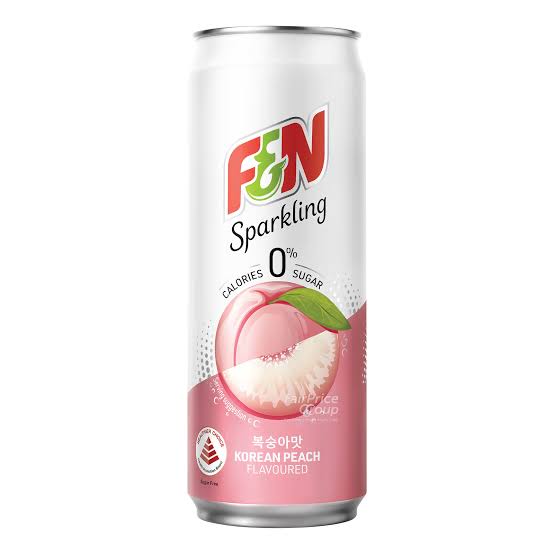 F&N Sparkling Zero Korean Peach 325ml
