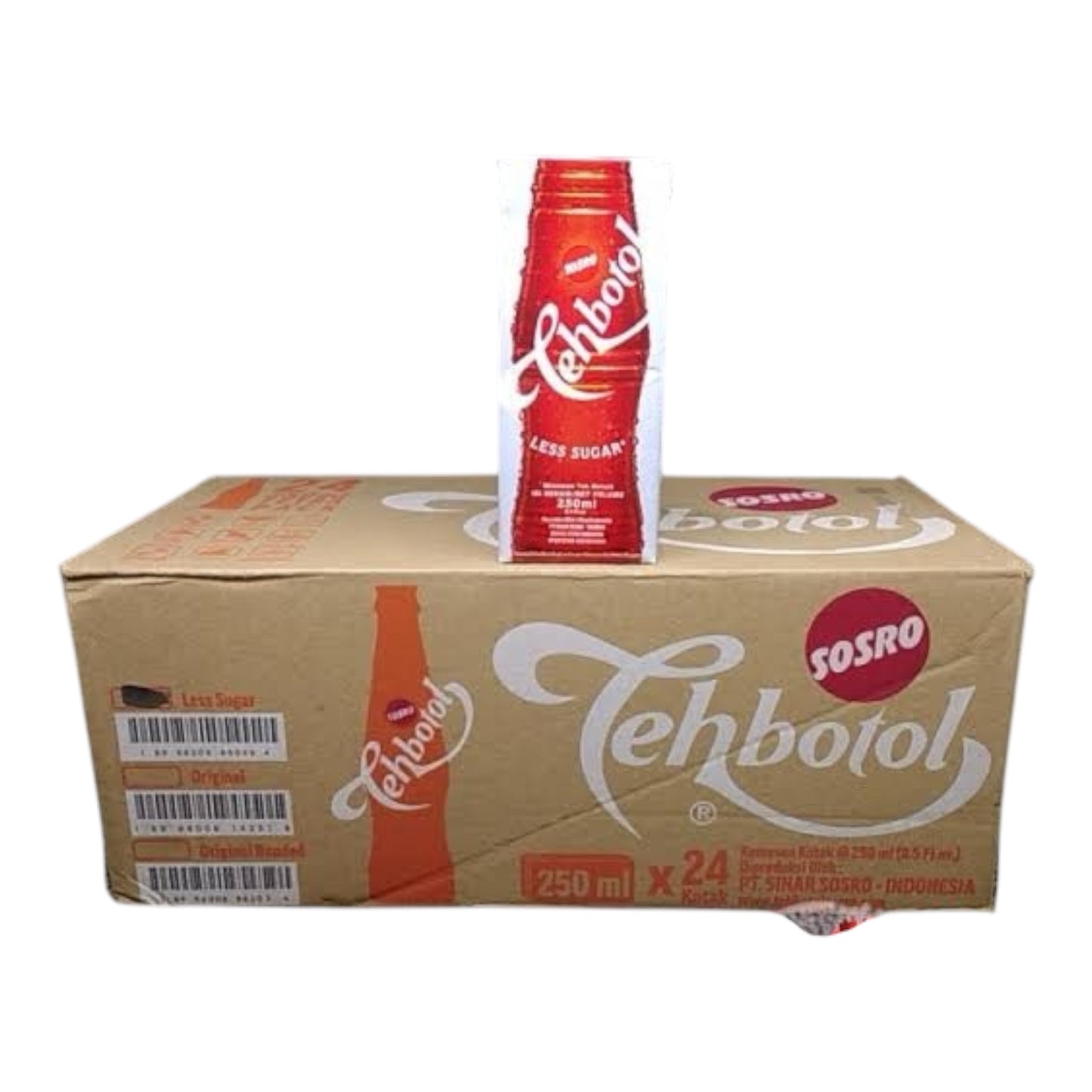 Sorso Teh Botol Less Sugar 250ML 24pk