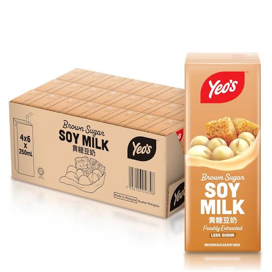Yeos Brown Sugar Soy Milk 250ml (24pk)