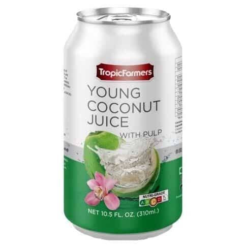 TropicFarmers Juice (YOUNG COCONUT) 310mL x 24