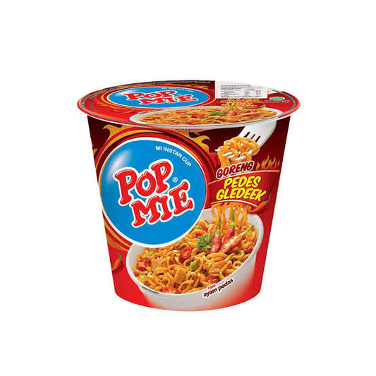 INDOMIE POP MIE PEDAS GLEDEK 85G