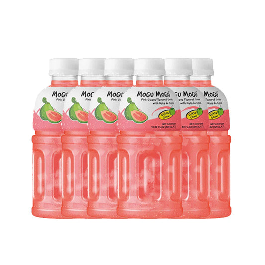 Mogu Mogu Nata De Coco Pink Guava 320ML 6pk