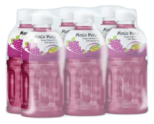 Mogu Mogu Nata De Coco Grape 320ML 6pk