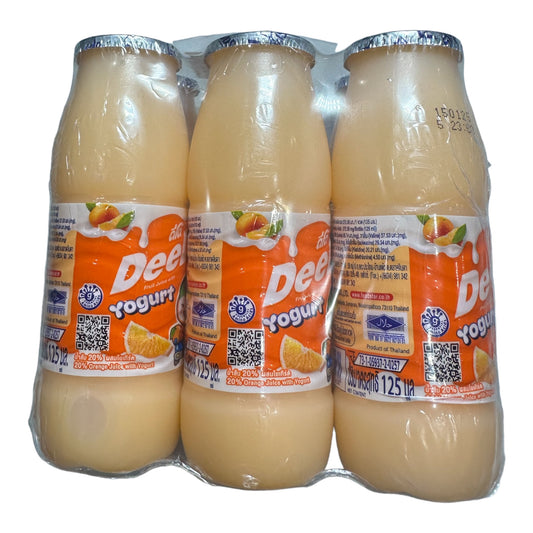 Deedo Yogurt Orange 125ML 6pk