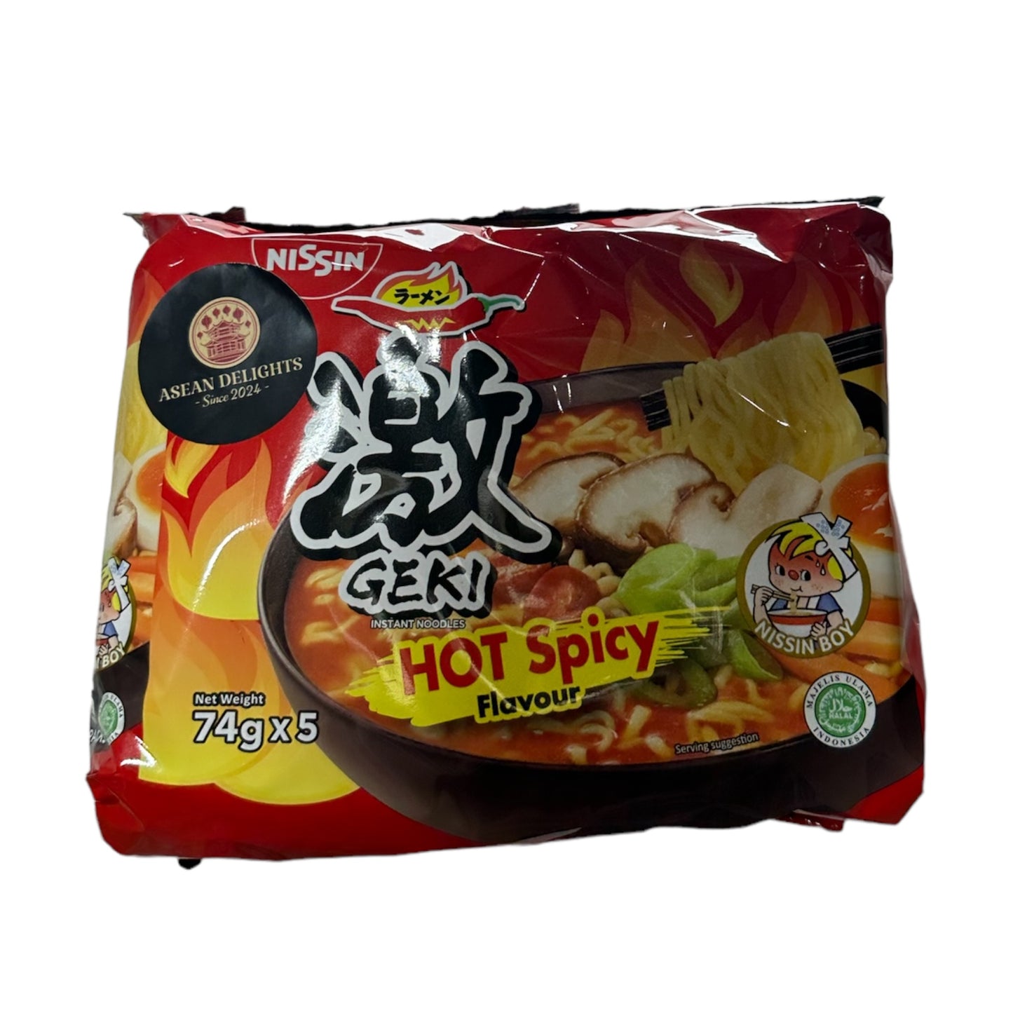 Nissin Geki Hot & Spicy 5pk