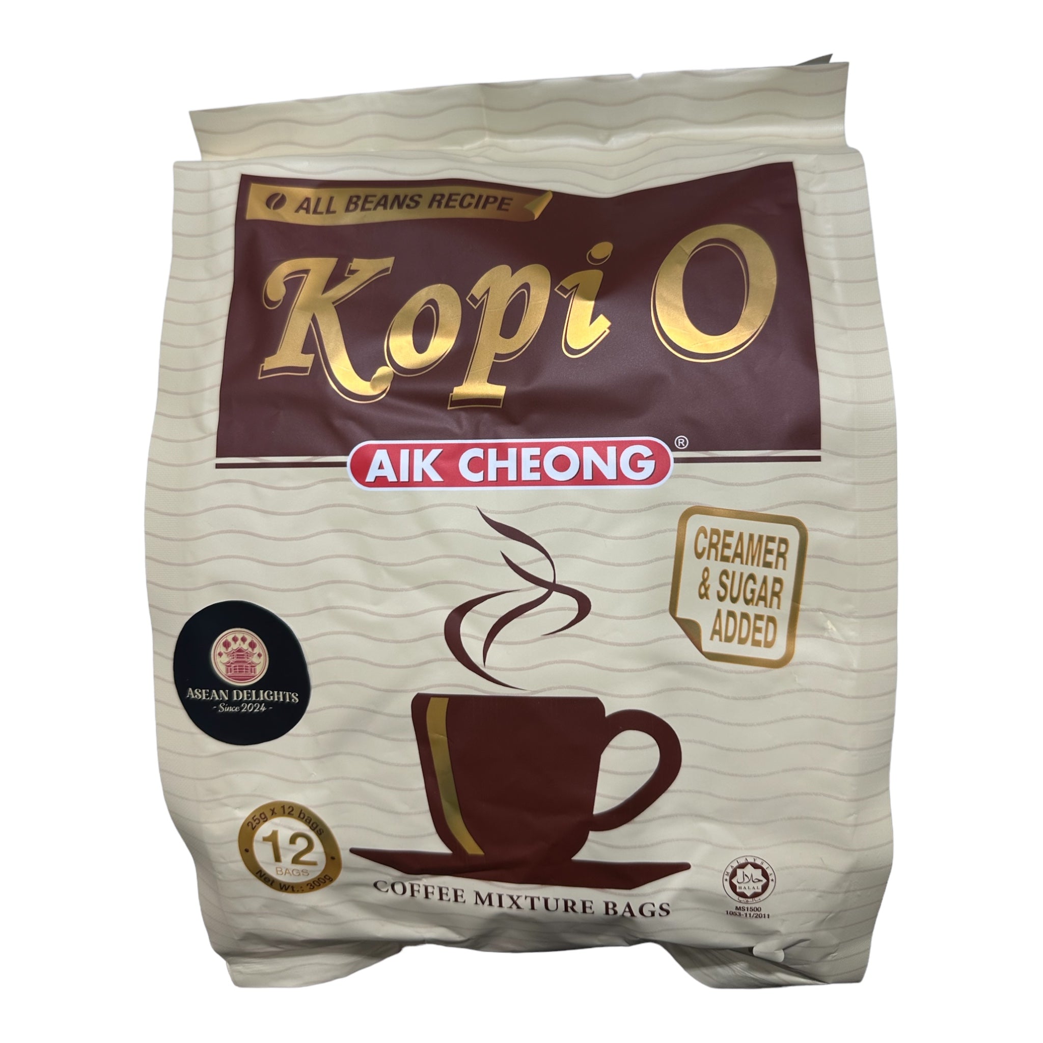 Aik Cheong Kopi O (Creamer & Sugar Hainan) 300G – Asean Delights