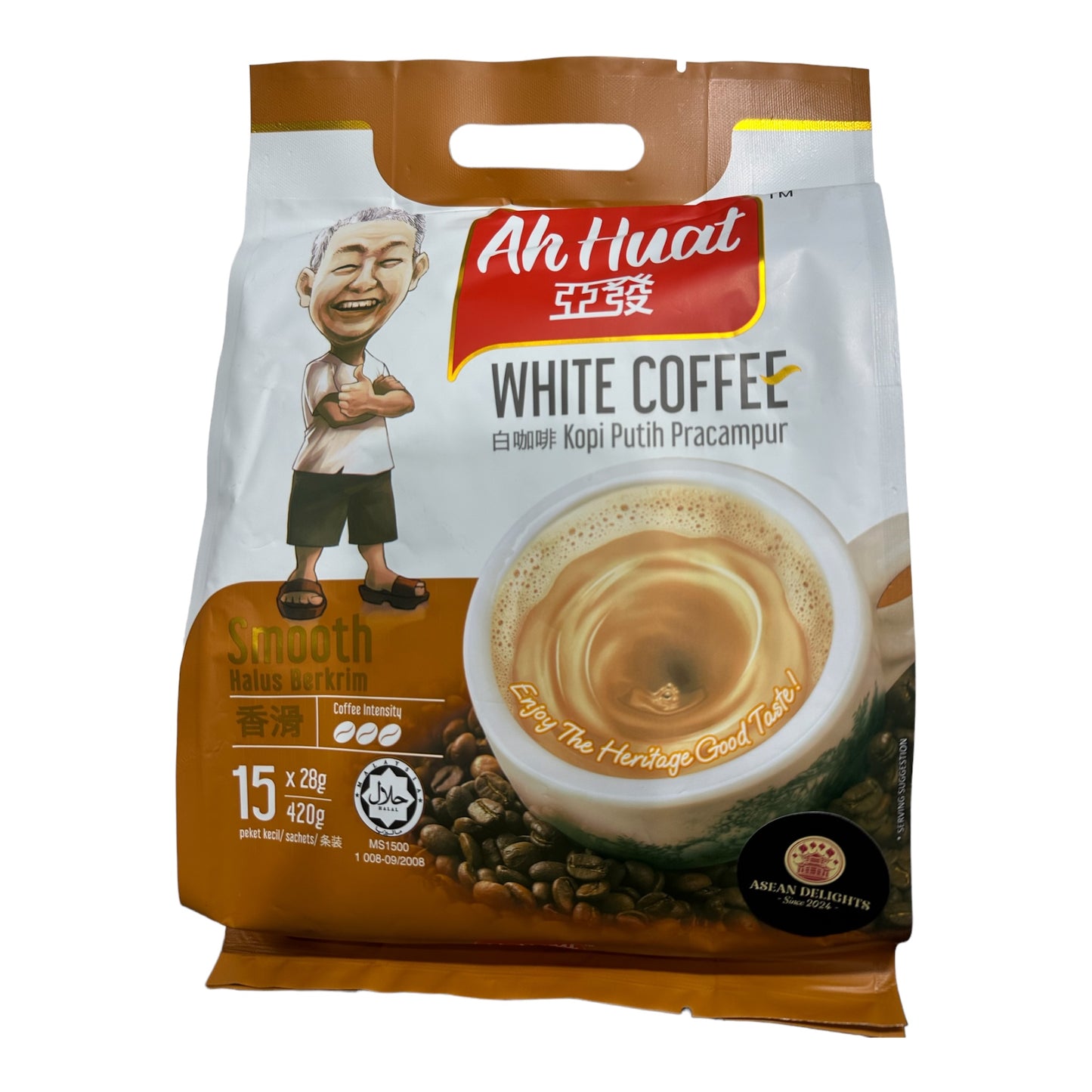 Ah Huat White Coffee (Smooth) 450G