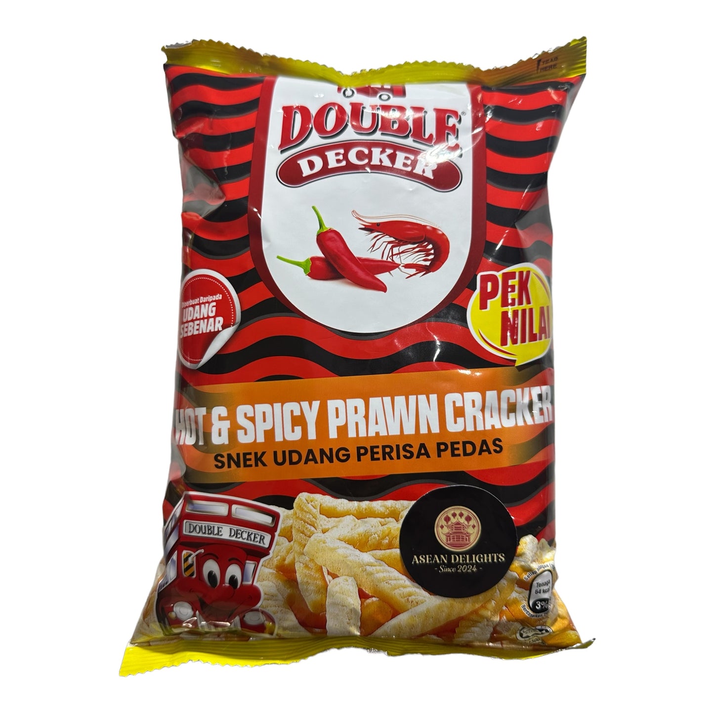 Double Decker Hot Prawn Cracker 80g