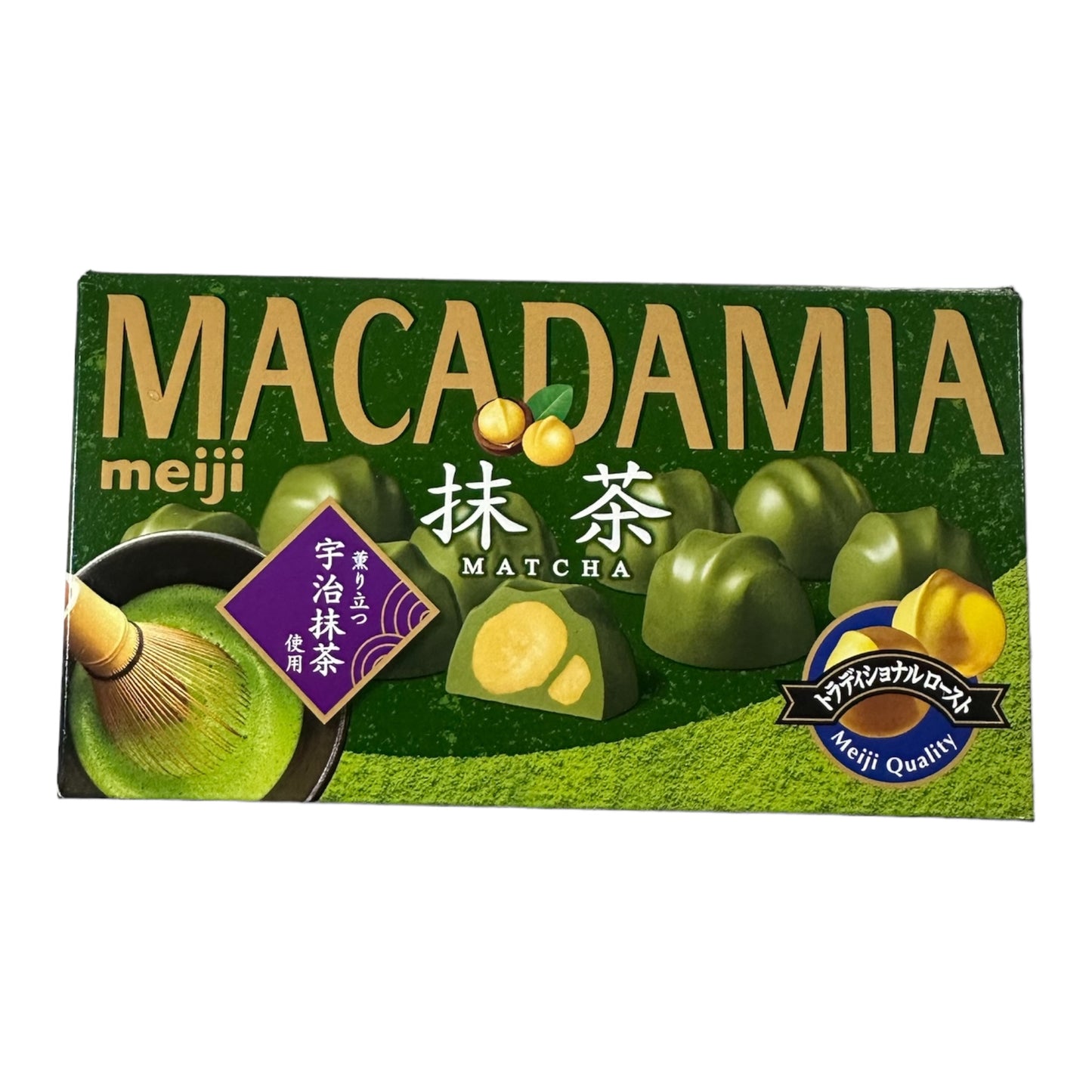 Meiji Macadamia Chocolate Matcha