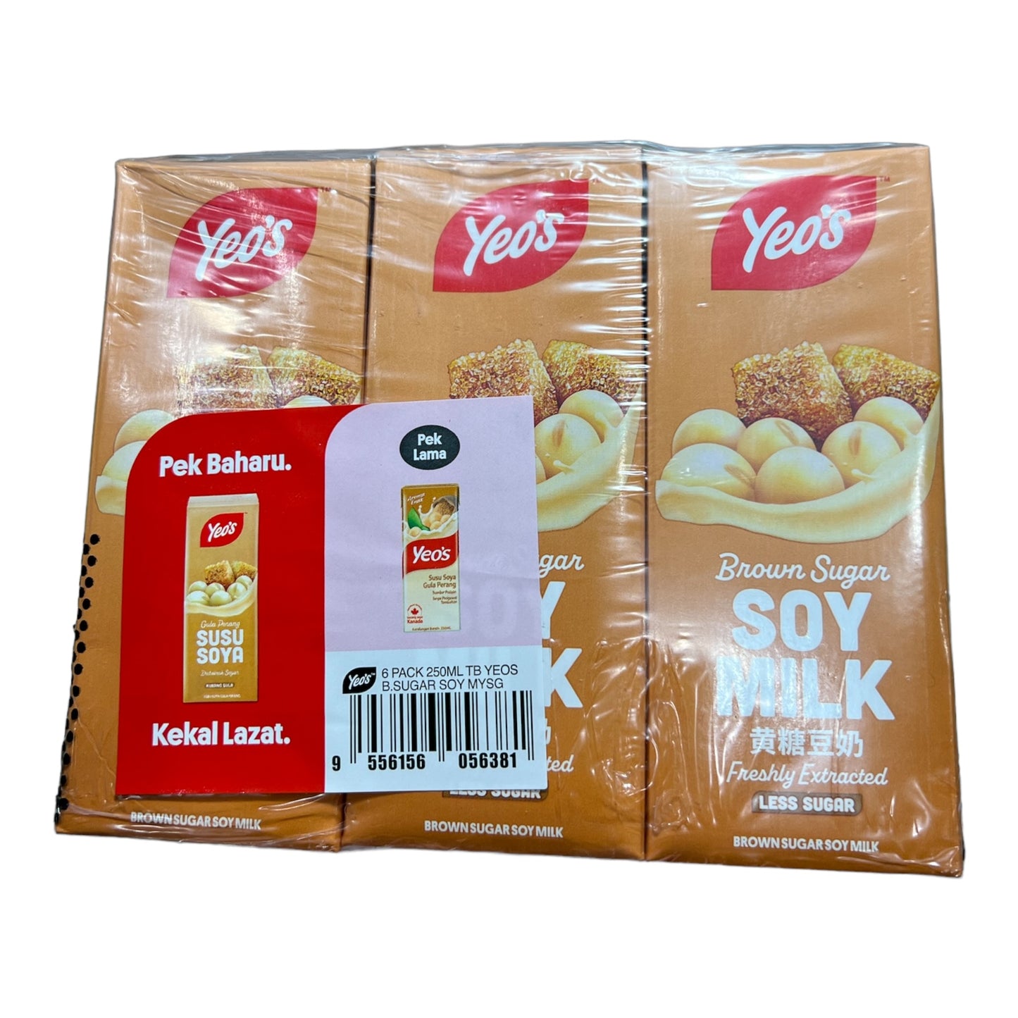 Yeos Brown Sugar Soy Milk 250ML 6pk