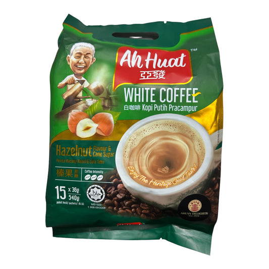 Ah Huat White Coffee (Hazelnut & Cane Sugar) 570G