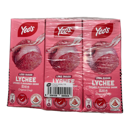 Yeos Lychee 250ML 6pk