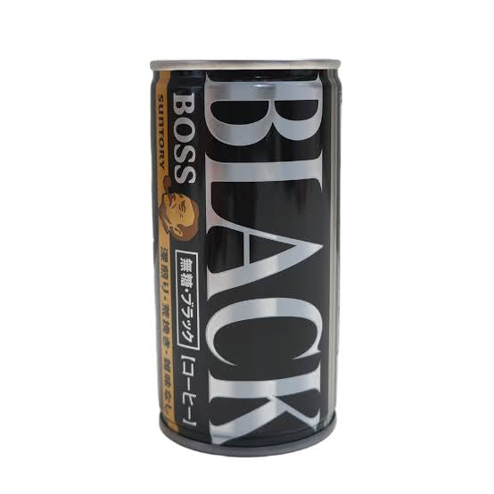 Suntory Boss Black Coffee Can (Less Sugar) 185ML