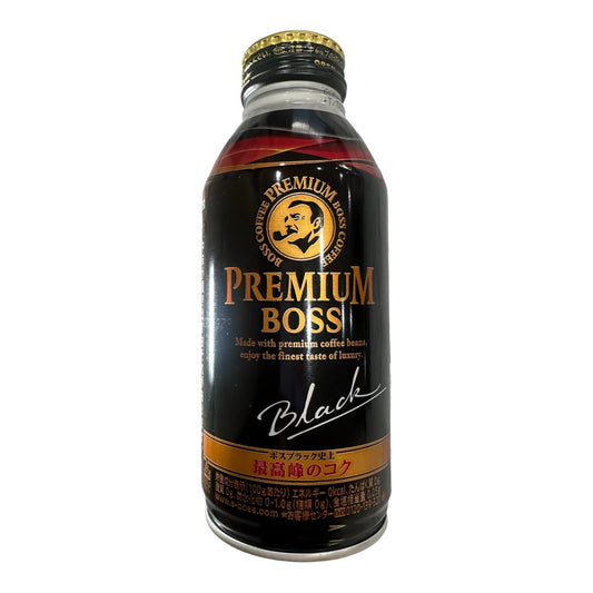 Suntory Premium Boss Black Coffee Bottle 390ML