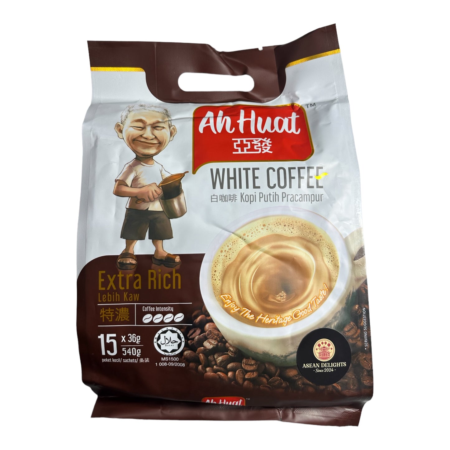 Ah Huat White Coffee (Extra Rich) 600G