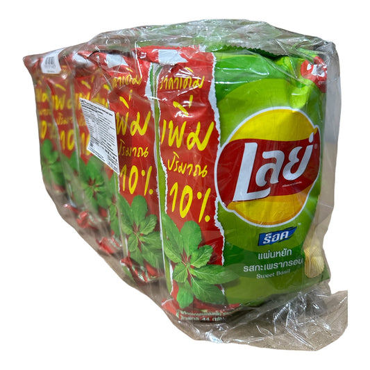 Lay Sweet Basil Chips 6pk