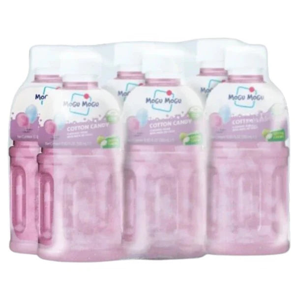 Mogu Mogu Nata De Coco Drink Cotton Candy 320ML 6pk